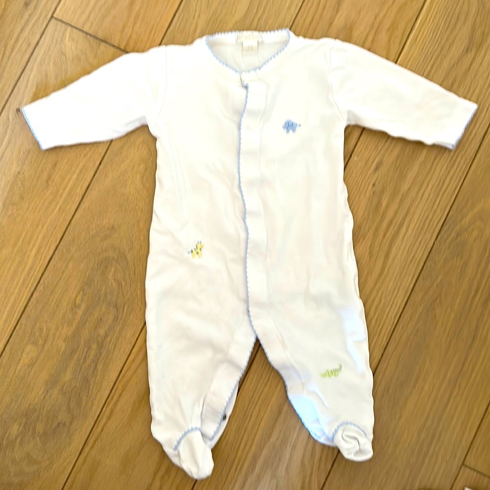 Kissy Kissy Jungle Jury Embroidered Footie, 3-6 M